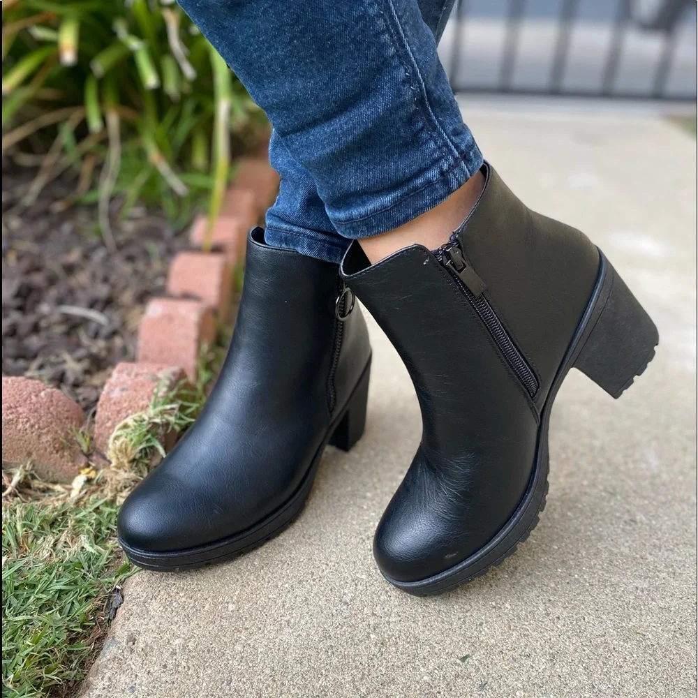 Women Faux Suede Booties - Picture 1 of 5